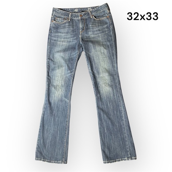 Levi's Denim - Levi's Eco Blue Bootcut Jeans with Vintage Distressing size 8/29